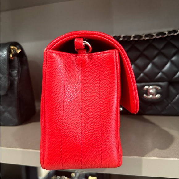 ❌SOLD❌CHANEL 17S Mini Rectangular Caviar Flap Bag - Picture 9 of 12